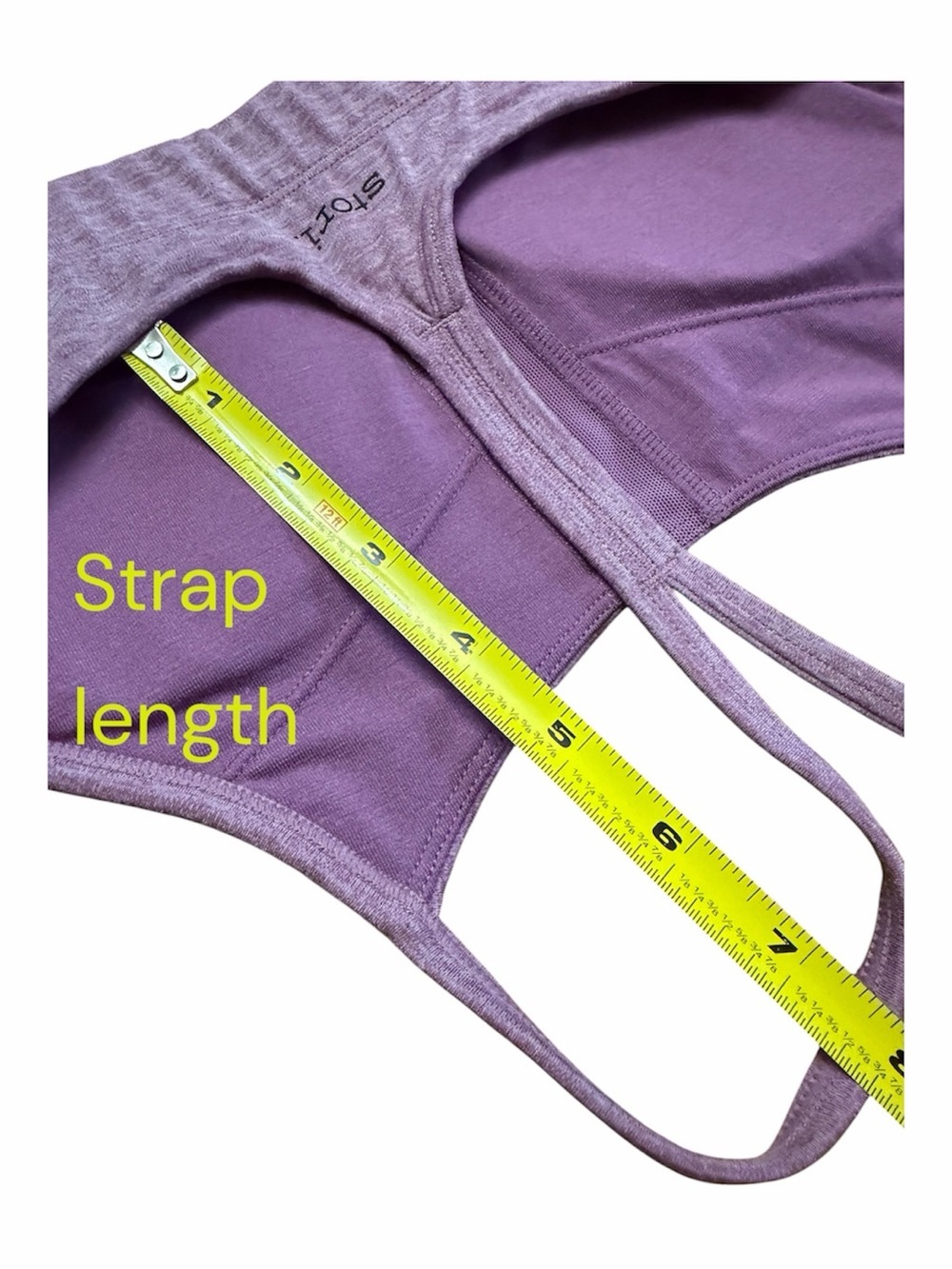 Stori Legend Bra Bralette with Double Straps, Heather Purple, Size 2 - Picture 4 of 10
